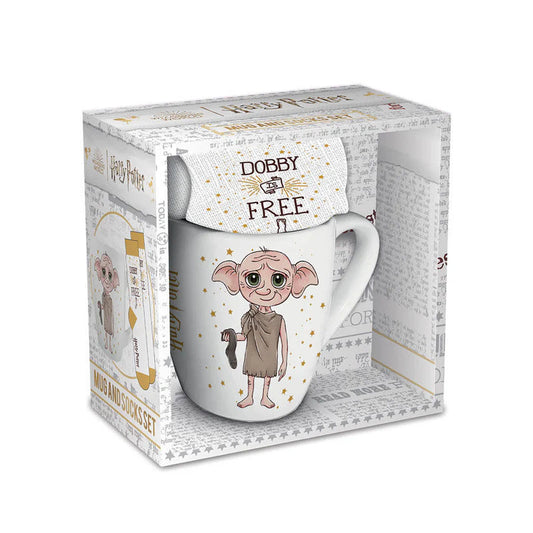 Set Taza y Calcetines Dobby Harry Potter_0