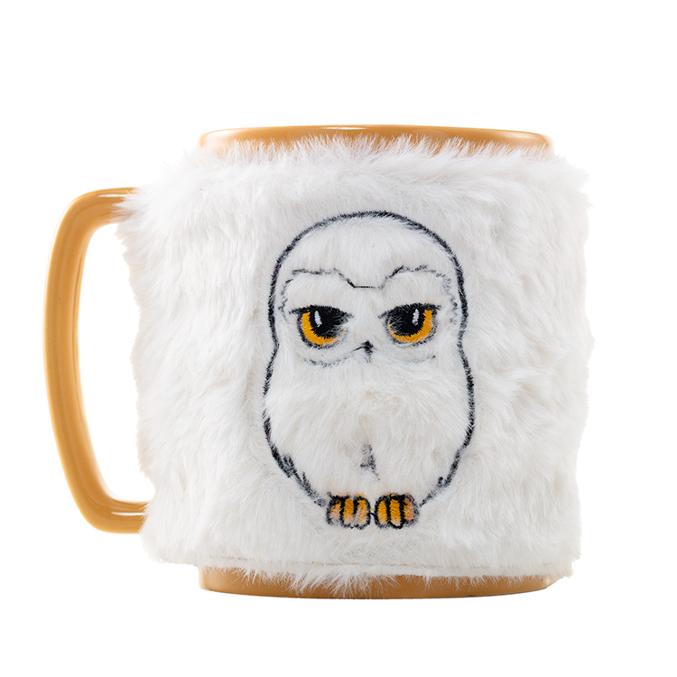 Taza funda de peluche Hedwig Harry Potter 440ml_0