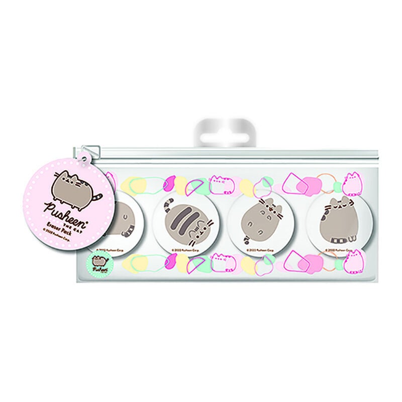 Portatodo con 4 gomas de borrar Pusheen_0
