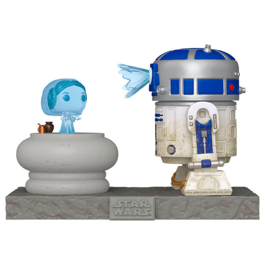 Figura POP Deluxe Star Wars R2-D2 and Princess Leia Hologram_0