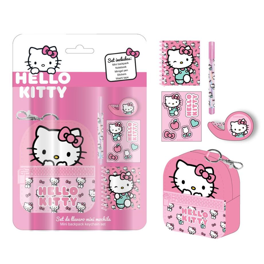 Set papeleria Mini Mochila Hello Kitty_0