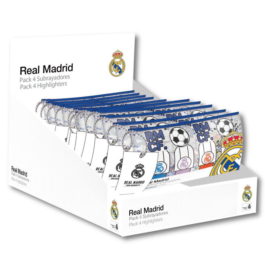Set 4 subrayadores Real Madrid surtido_0
