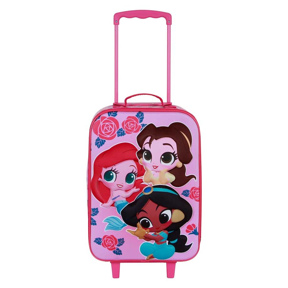 Maleta trolley 3D Flowers Princesas Disney 52cm_0