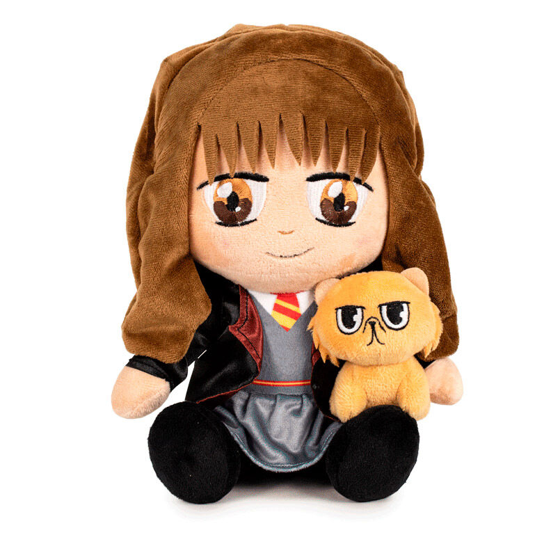 Peluche Hermione & Crookshanks Harry Potter 25cm_0