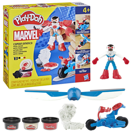 Moto cortadora del Capitan America Marvel Play-Doh_0