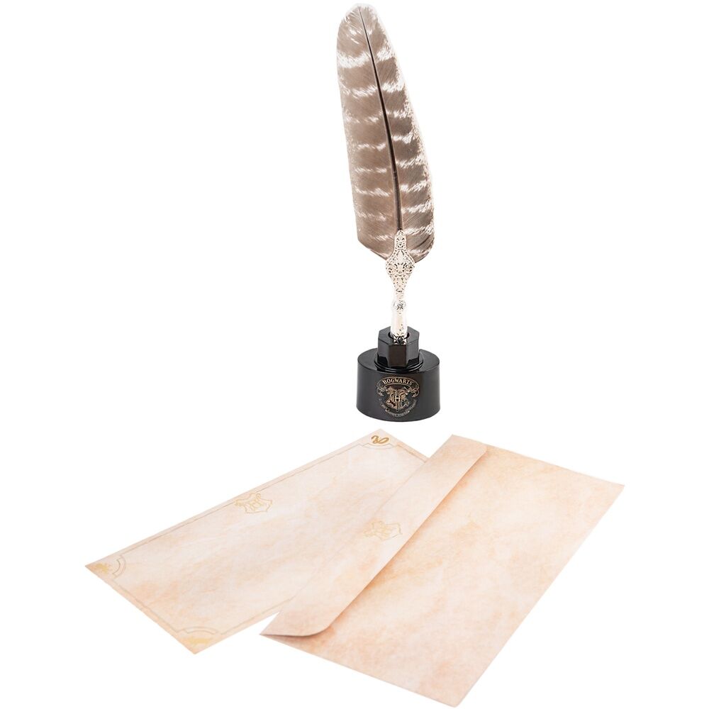 Blister Boligrafo Pluma + Cartas Harry Potter_0