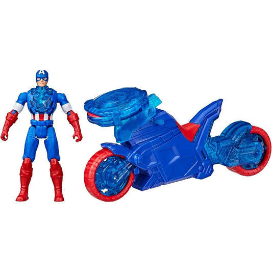 Moto Lanzaescudos + figura Capitan America Los Vengadores Avengers Marvel_0