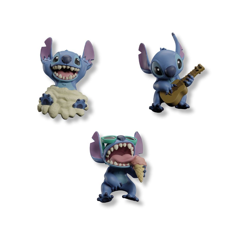 Set 3 Imanes 3D Stitch Disney_0