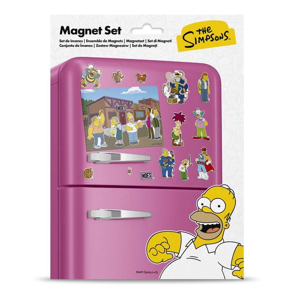 Set imanes troquelados Taberna Moe Los Simpsons_0