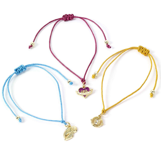 Set 3 pulseras Amistad Snitch Dorada Harry Potter_0
