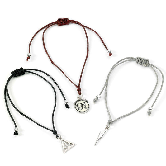Set 3 pulseras Amistad Reliquias de la Muerte Harry Potter_0