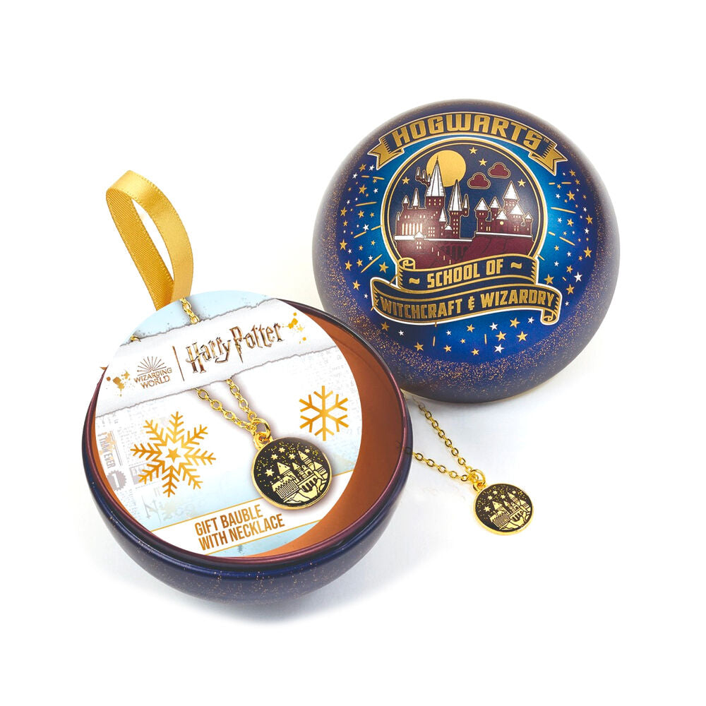 Colgante Castillo Hogwarts + Bola de Navidad Harry Potter_0