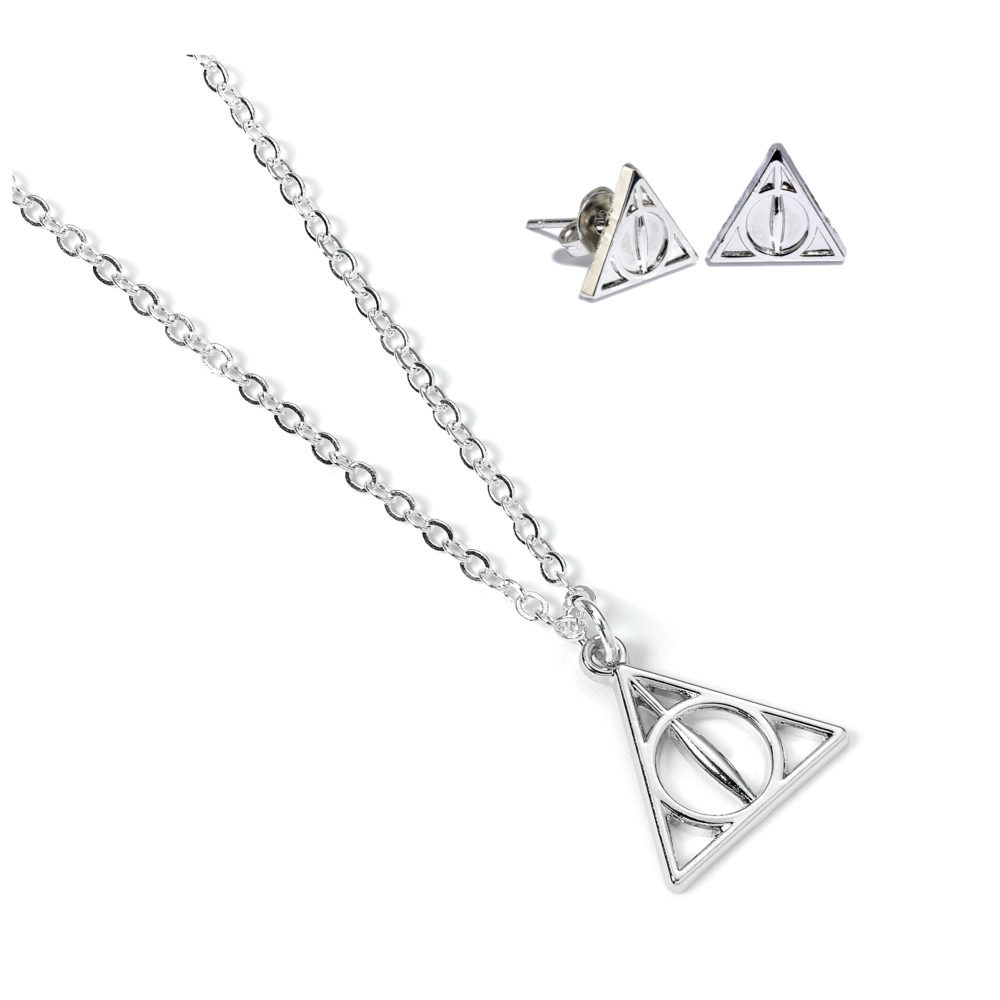Set Colgante y pendientes Reliquias de la Muerte Harry Potter_0