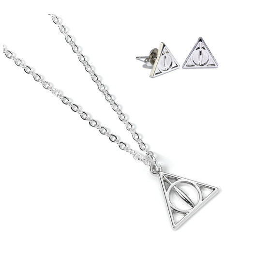 Set Colgante y pendientes Reliquias de la Muerte Harry Potter_0