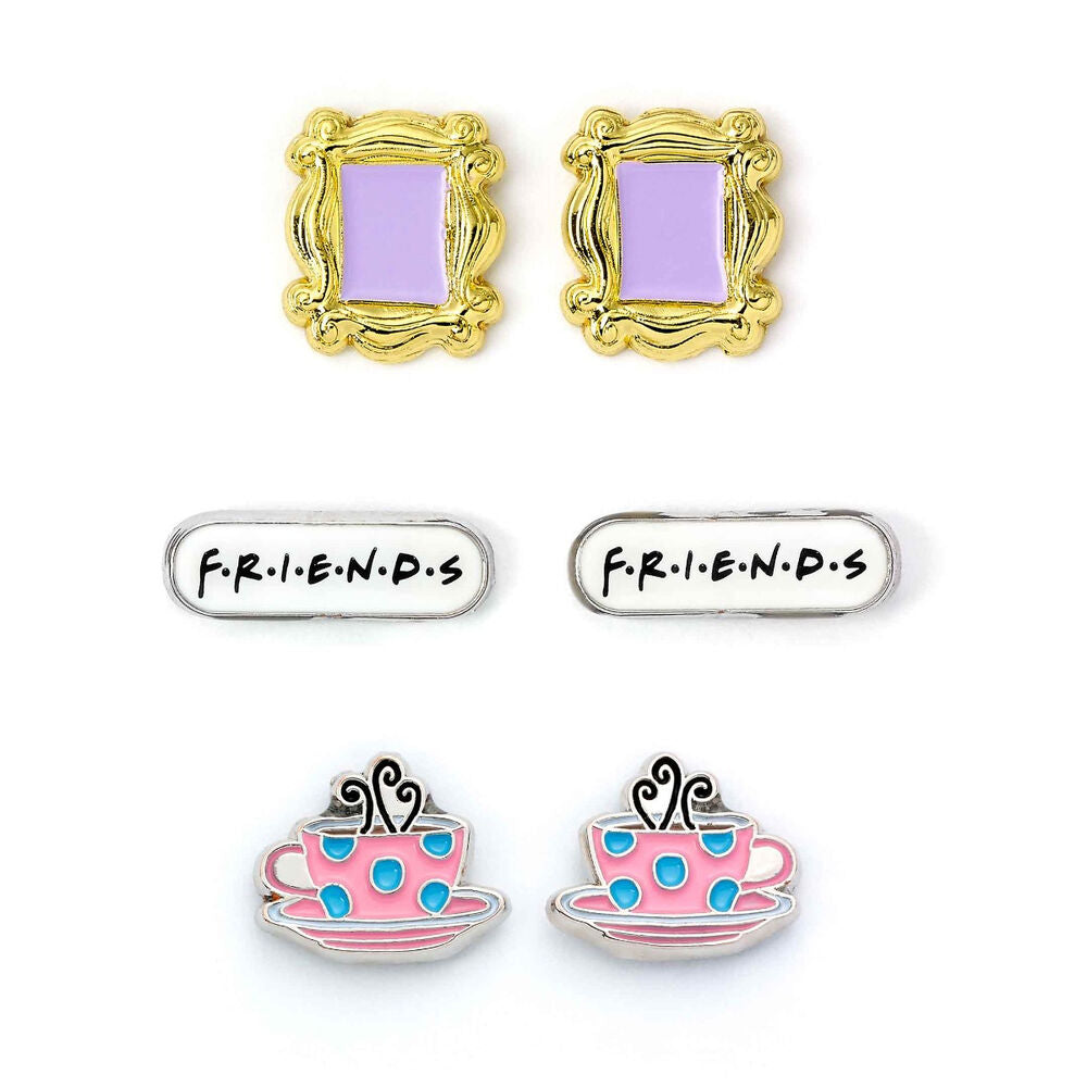 Set 3 pares de pendientes Friends_0