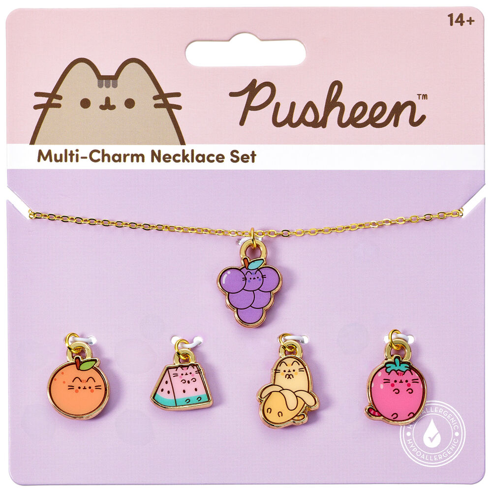 Colgante + charms Frutas Pusheen_0