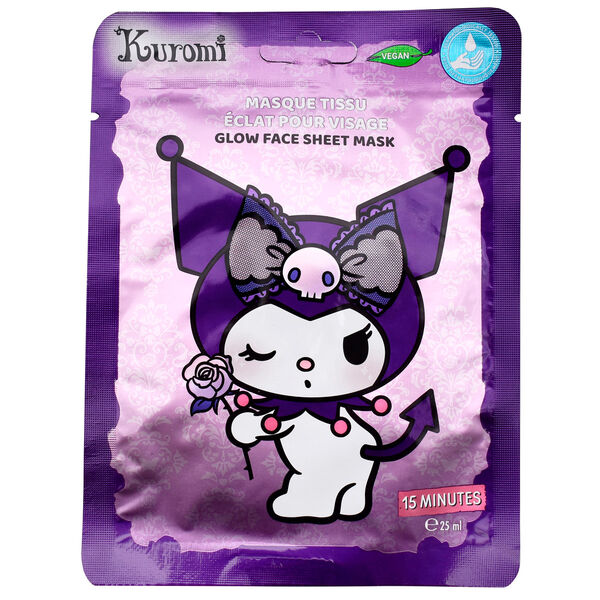 Mascarilla Facial Glow Kuromi Hello Kitty_0