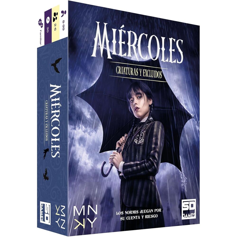 Juego de cartas Criaturas y Excluidos Miercoles Wednesday espaÃ±ol_0