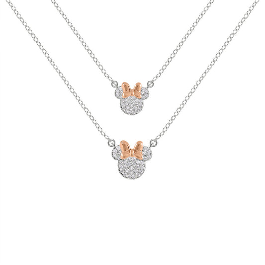 Set 2 Colgantes mama + hija Minnie Disney_0