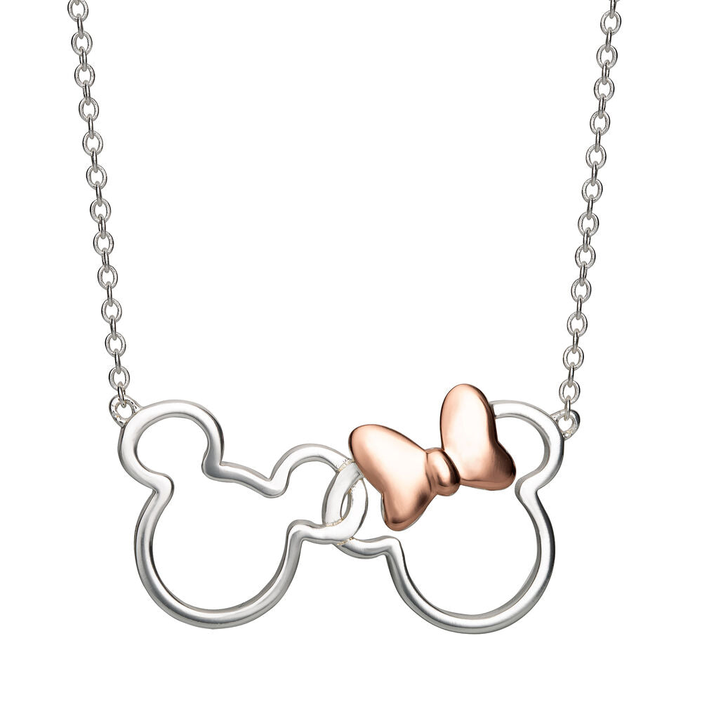 Colgante Mickey & Minnie Disney plata_0