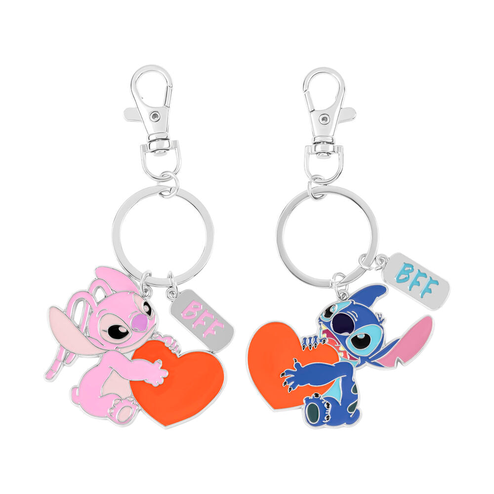 Set de Chaveiros PEERS HARDY / Angel & Stitch_0
