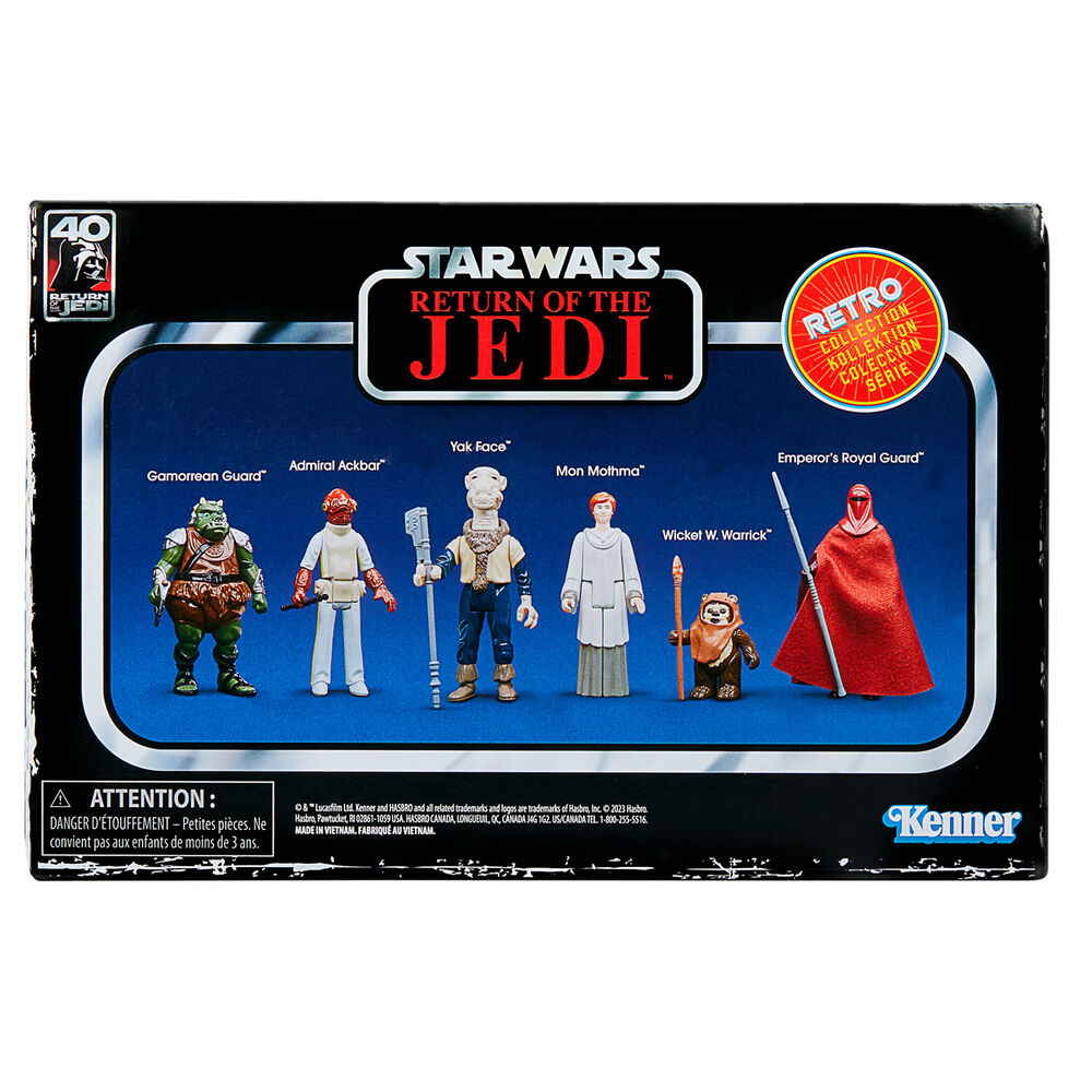 Set 6 figuras coleccion Retro Star Wars El Retorno del Jedi 9,5cm surtido_0