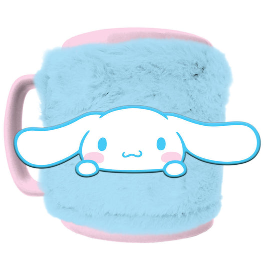 Taza funda de peluche Cinnamoroll Hello Kitty 440ml_0