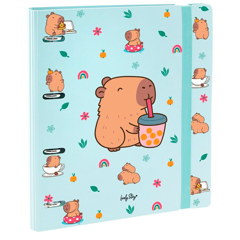 Carpeta anillas Blubble Tea Capibara_0
