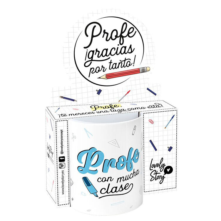 Taza - Profe Con Mucha Clase 330ml_0