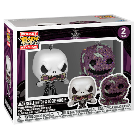 Blister 2 llaveros Pocket POP Disney Pesadilla Antes de Navidad Jack & Oogie Boogie_0