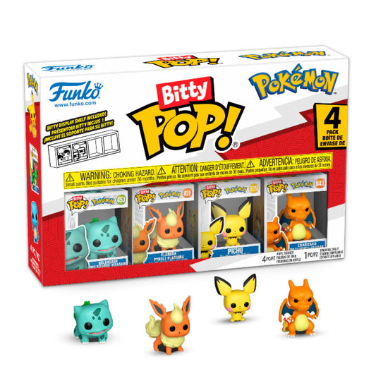 Blister 4 figuras Bitty POP Pokemon Bulbasaur_0