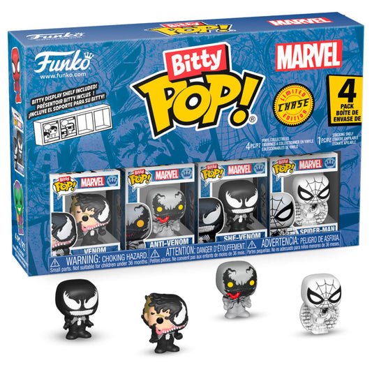 Blister 4 figuras Bitty POP Marvel Spider-Man Venom_0