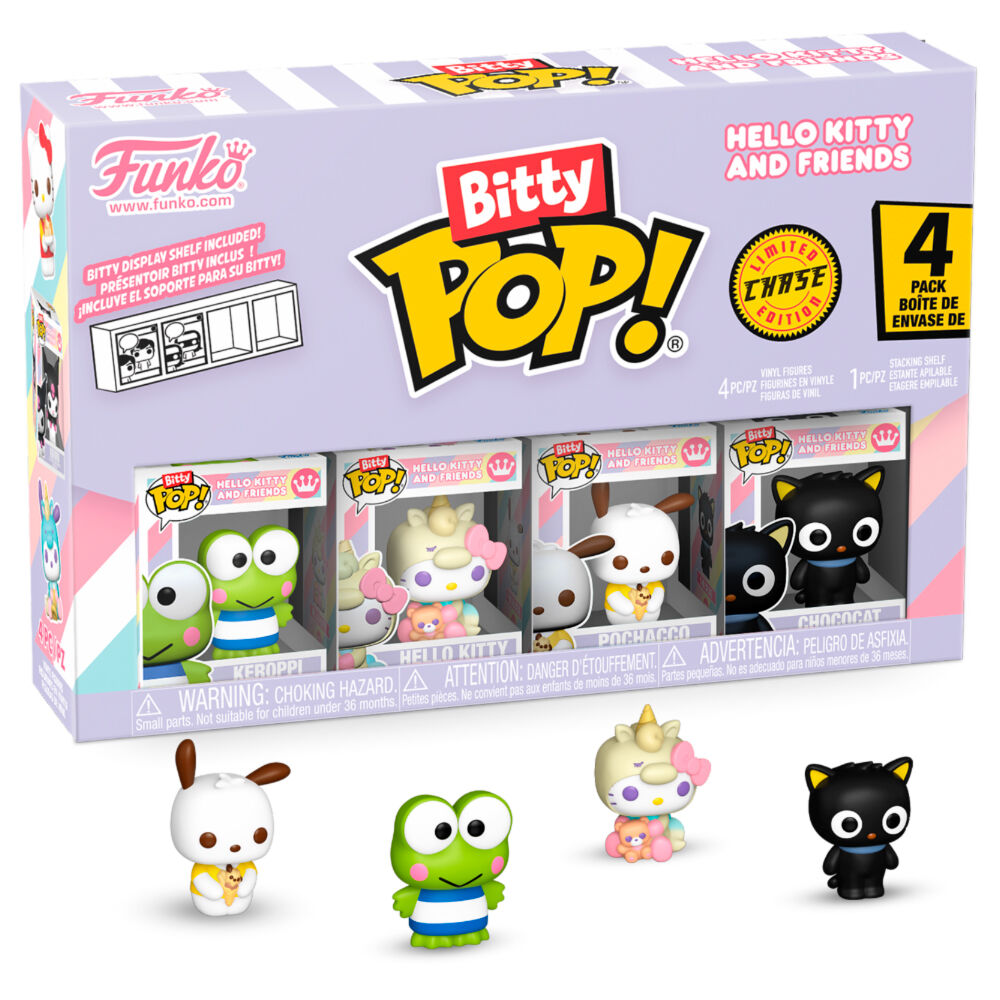 Blister 4 figuras Bitty POP Hello Kitty and Friends Keroppi_0