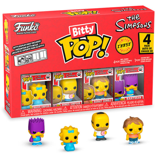 Blister 4 figuras Bitty POP Los Simpsons Maggie_0