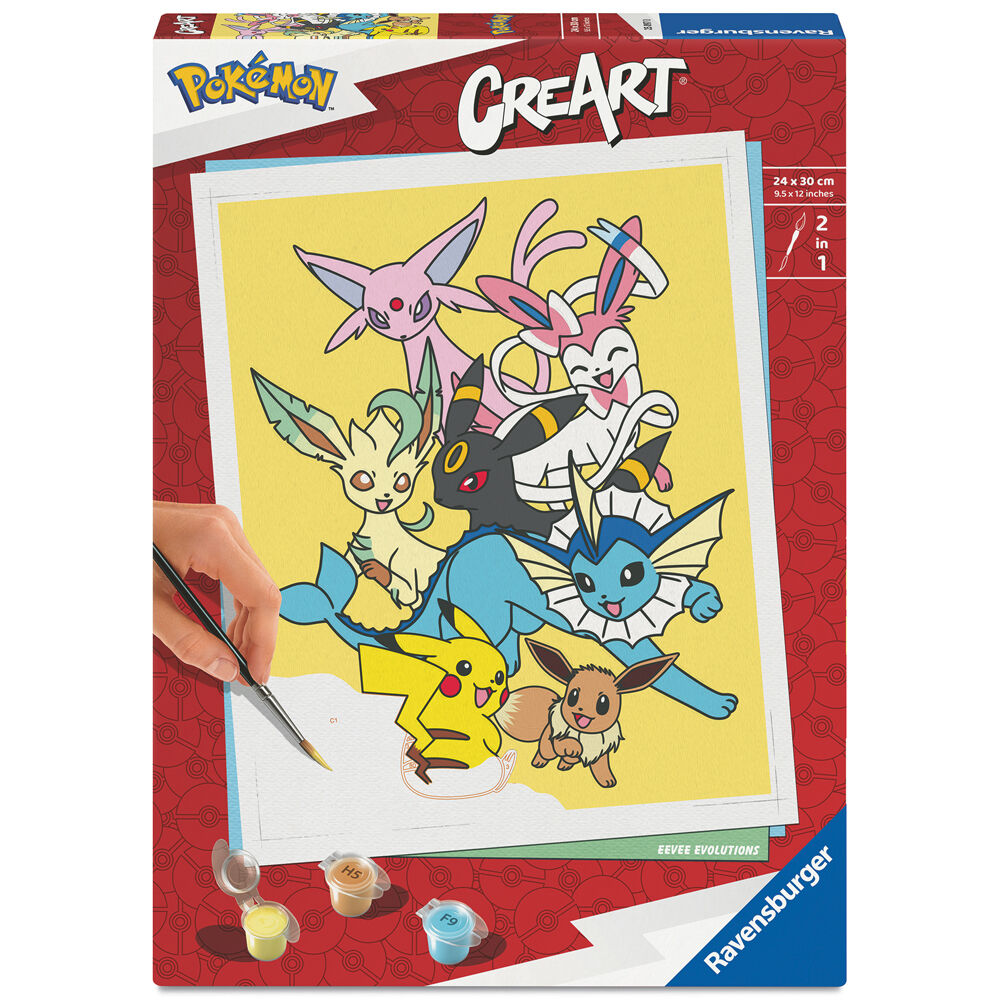 Kit de pintura CreArt Legendarios Pokemon adulto_0