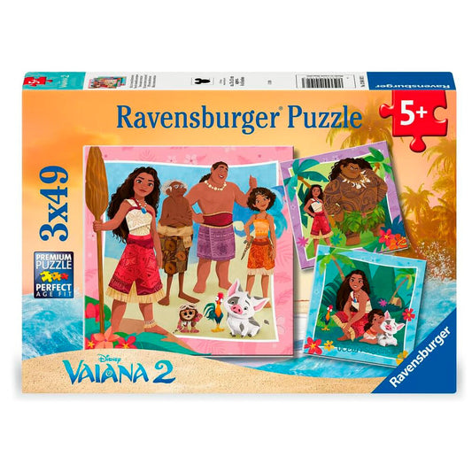Puzzle Vaiana 2 Disney 3x49pzs_0