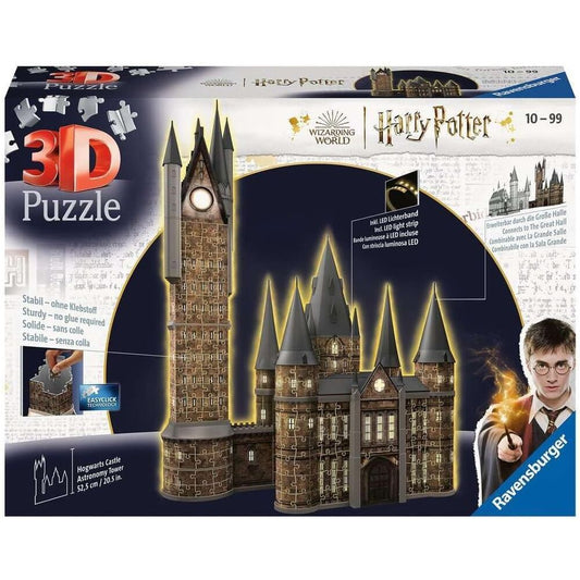 Puzzle 3D Ravensburger / Hogwarts Schloss - Astronomieturm Night Edition / Preto / 1911593_0