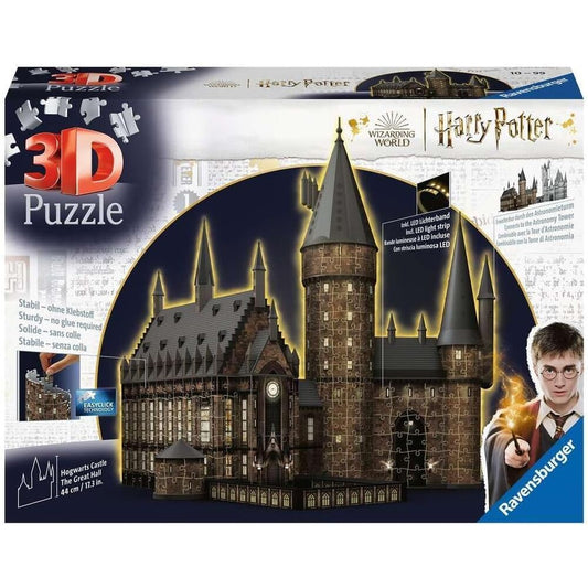Puzzle 3D Ravensburger / Hogwarts Schloss - Die Große Halle / Edição Noite_0