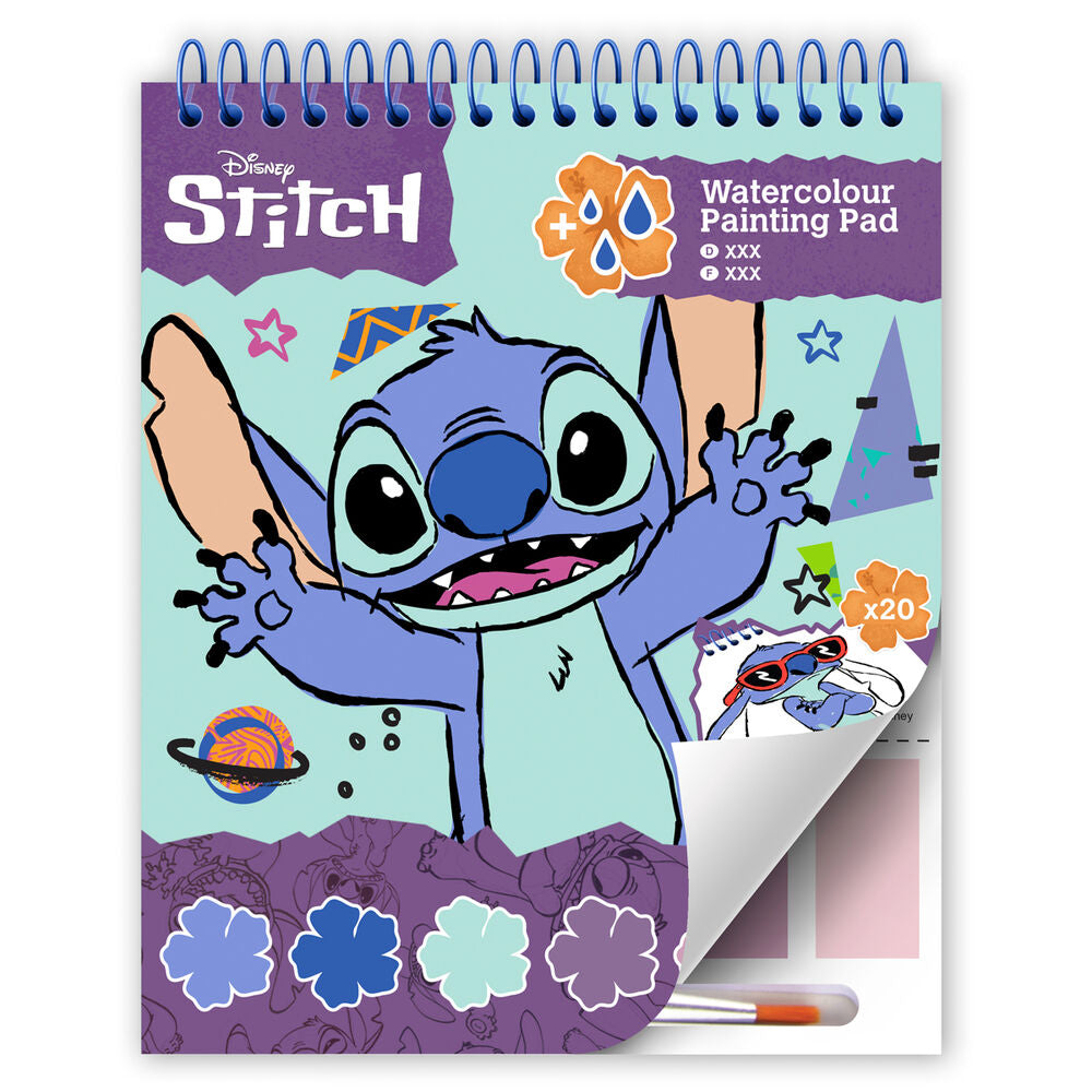 Bloc Dibujo Acuarelas Stitch Disney_0
