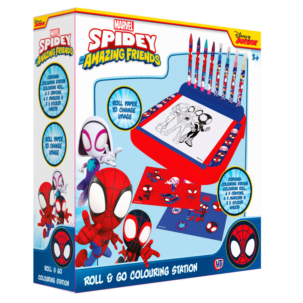 Estacion Dibujo Roll & Go Spidey Marvel_0