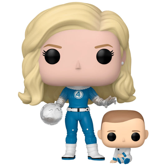 Figura POP Marvel Los 4 Fantasticos Mujer Invisible & Franklin_0