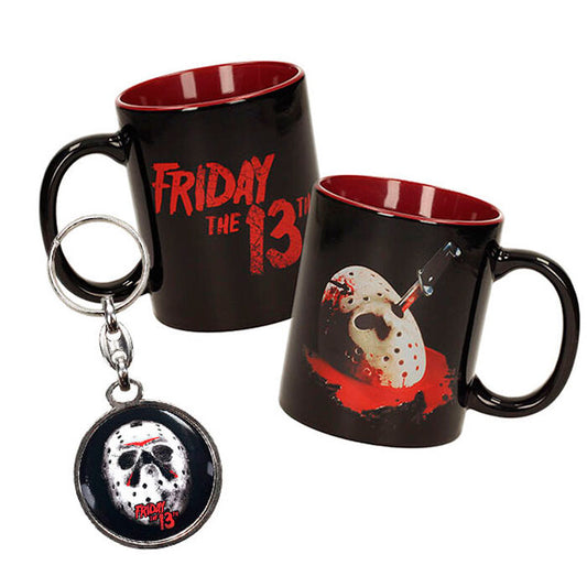 Taza + Llavero metalico Viernes 13_0