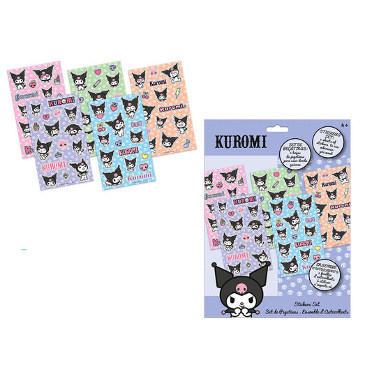 Set Pegatinas Kuromi Hello Kitty_0