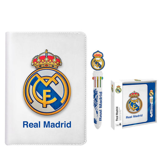 Cuaderno + Boligrafo Real Madrid_0