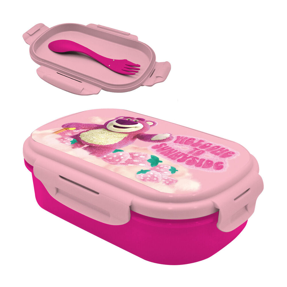 Sandwichera + Cubierto Lotso Toy Story Disney Pixar_0