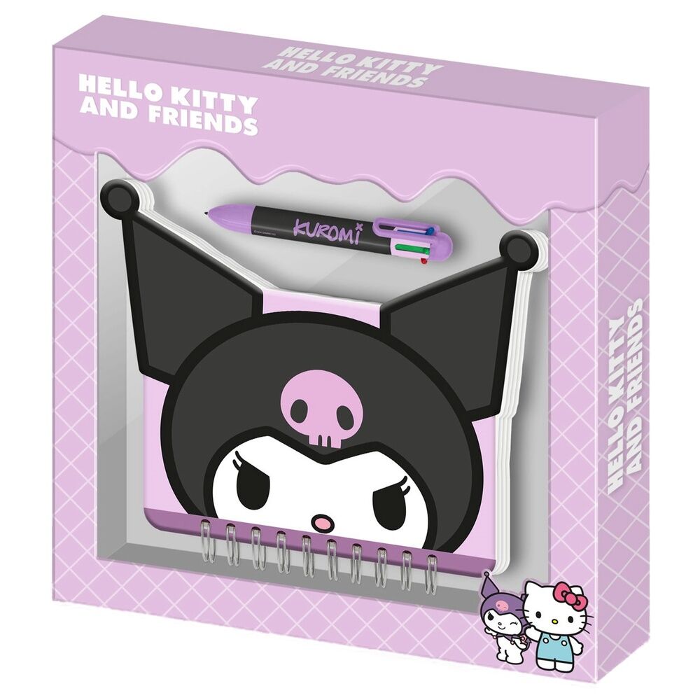 Diario + Boligrafo Kuromi Hello Kitty and Friends_0