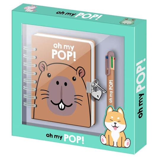 Diario + Boligrafo Capibara Oh My Pop!_0
