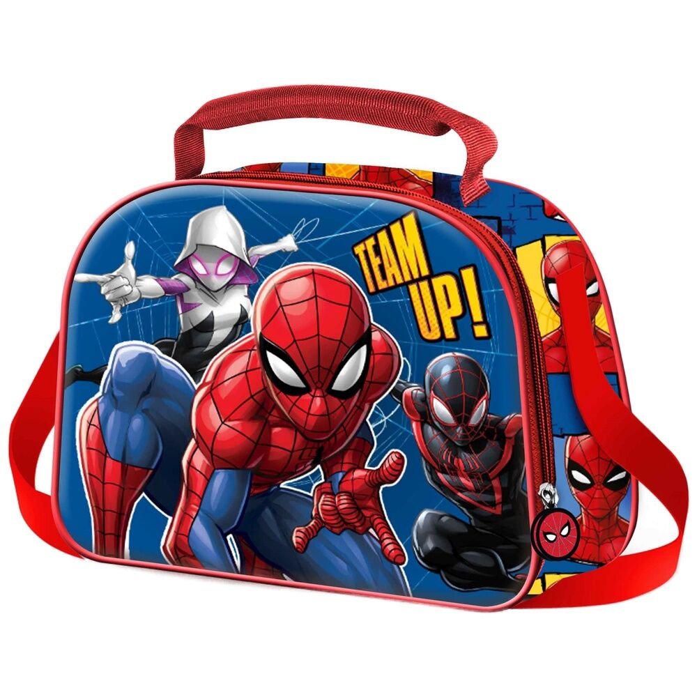 Bolsa portameriendas 3D Best Team Spiderman Marvel_0