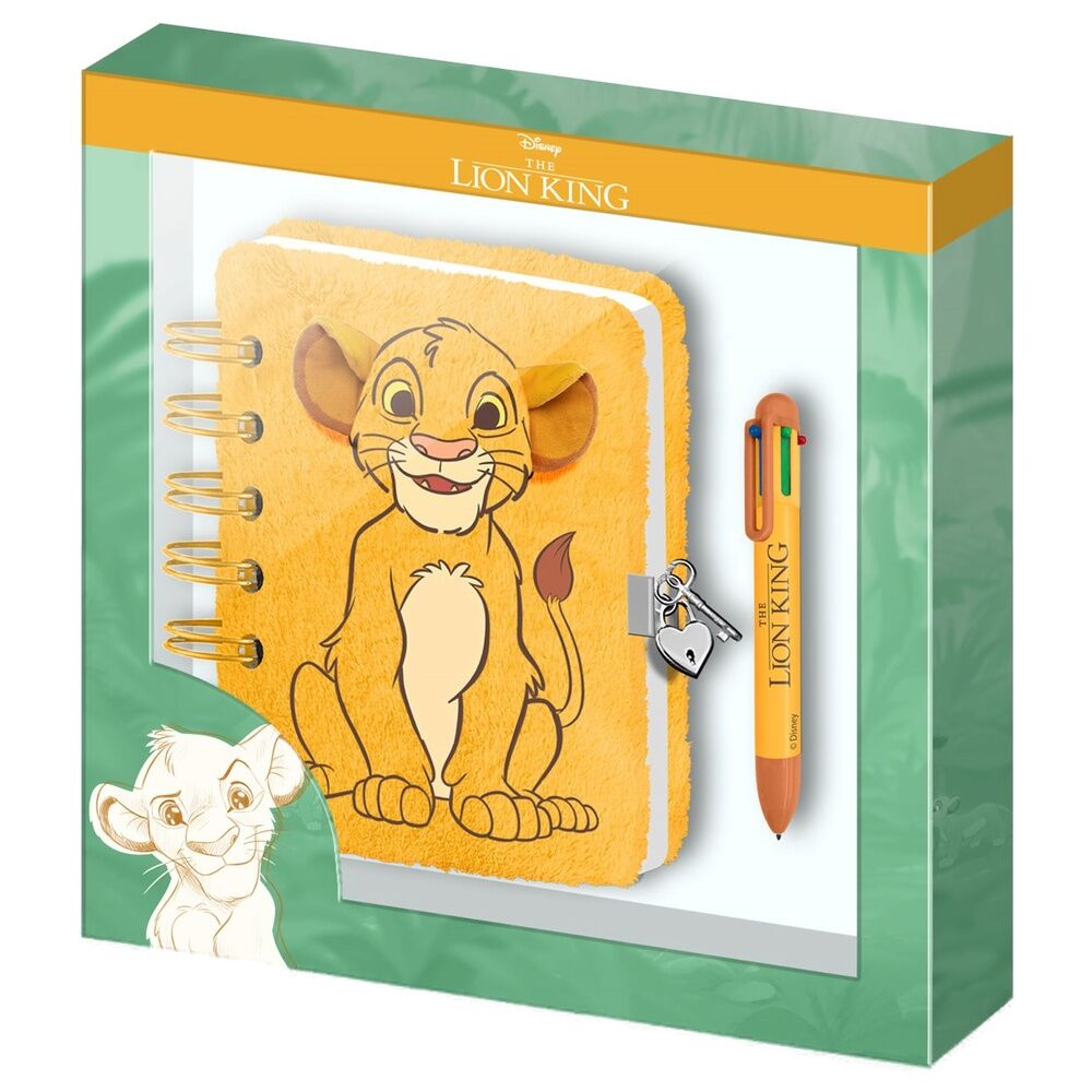 Diario peluche + Boligrafo El Rey Leon Disney_0