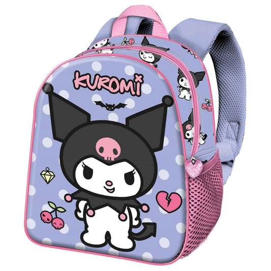 Mochila 3D Rebel Kuromi Hello Kitty and Friends 30cm_0